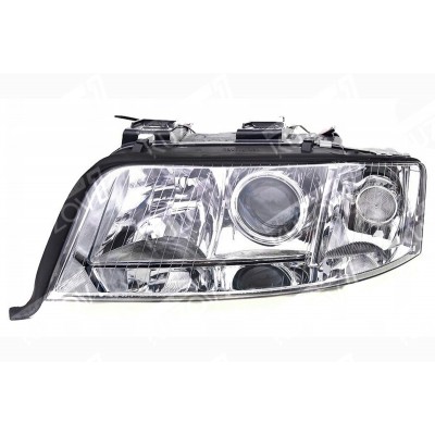 Передняя фара (левая) Xenon, DEPO для AUDI A6 (C5) 2001-2005 - фото