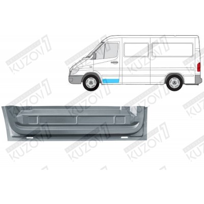 Дверь Передняя (левая) Нижняя Klokkerholm для Mercedes Sprinter 1995-2000 - фото
